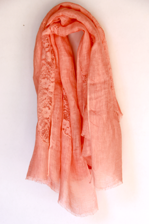 pink lace scarf